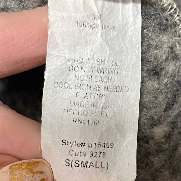 PS KATE Thick Zip-Up Hoodie Size Small - Picture 5 of 6